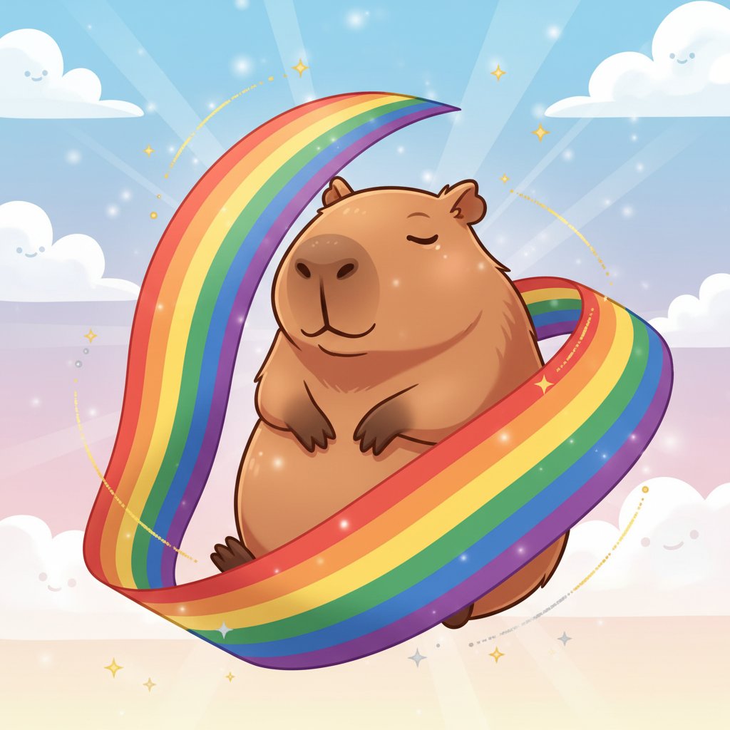 Cute Capybara Mascot
